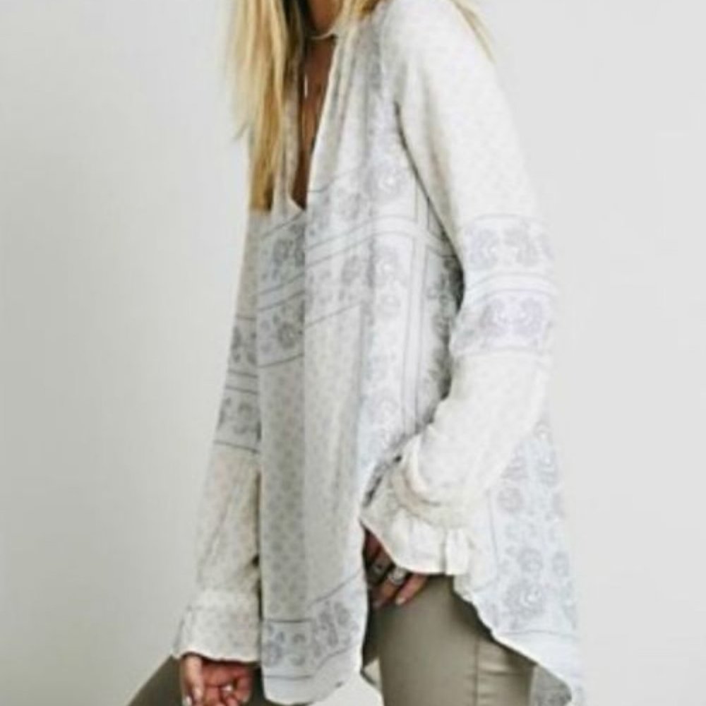 Free People Changing Times Tunic - Snow XS